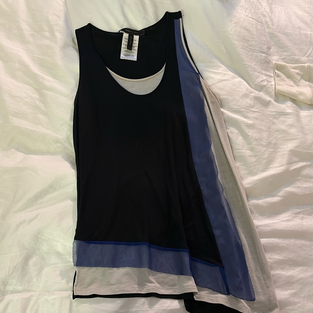 BCBG layered tank top in GREAT condition